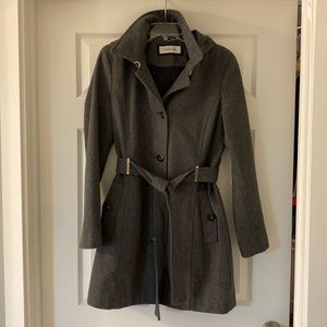 Calvin Klein wool gray pea coat.